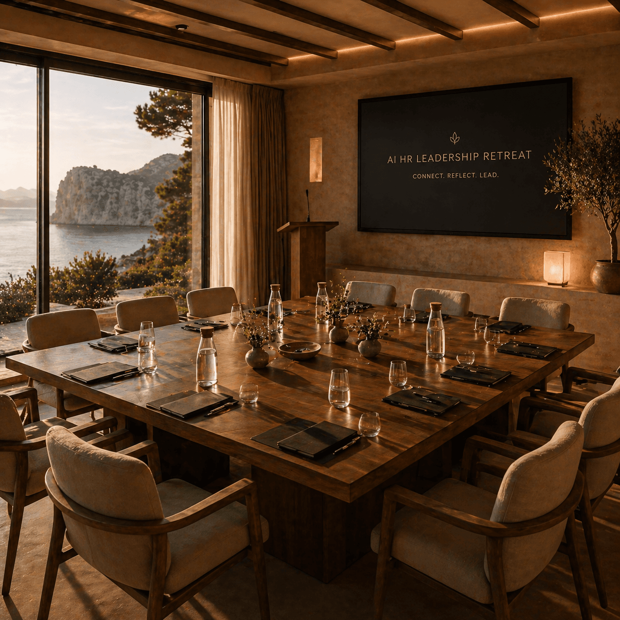 AI HR Leadership Retreat setting in Mallorca